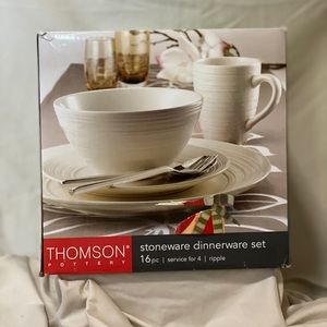 16pc stoneware dinnerware set
